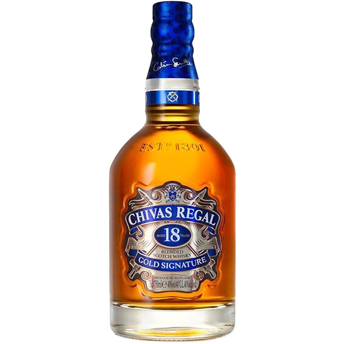 Chivas Regal 80 Proof 18 Year Gold Signature Blended Scotch Whisky Bottle (750 ml)