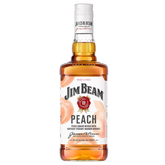 Jim Beam Peach Liqueur with Kentucky Straight Bourbon Whiskey (750 ml)