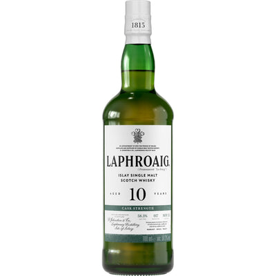 Laphroaig 86 Proof Islay Single Malt 10 Year Scotch Whisky Bottle (750 ml)
