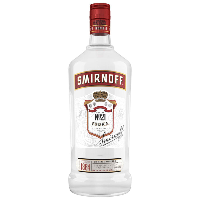 Smirnoff Vodka 80 Proof No. 21 Award Winning Vodka Bottle (1.75 L)