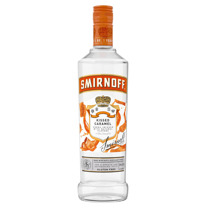 Smirnoff Vodka Gluten Free Kissed Caramel Vodka Bottle (750 ml)