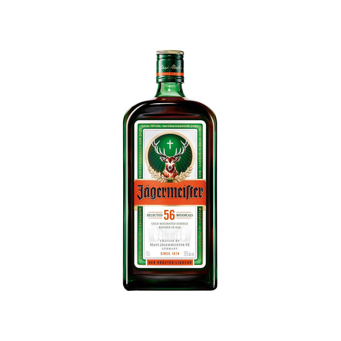 Jagermeister 70 Proof Herbal Liqueur Bottle (1 L)