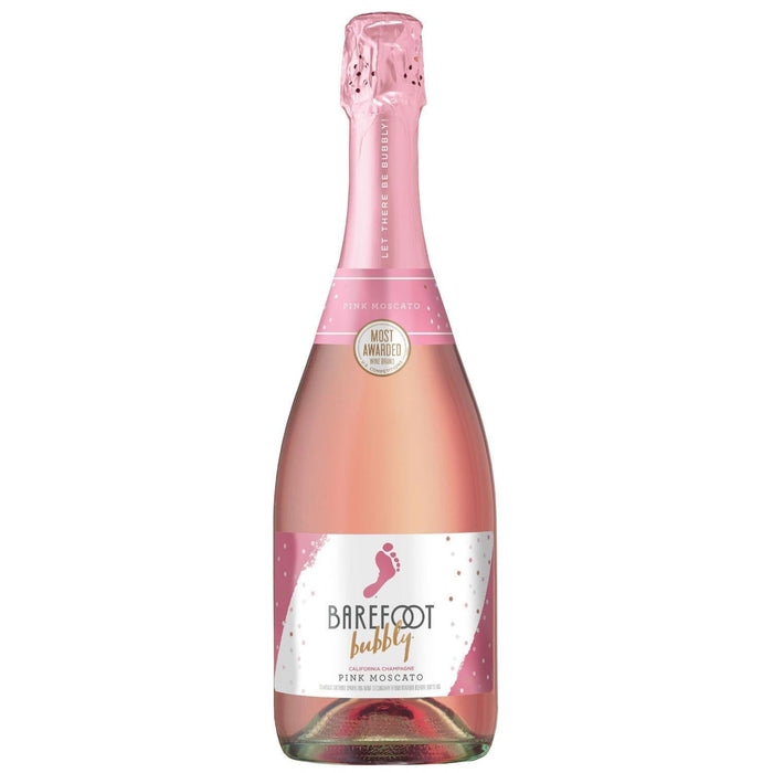 Barefoot Bubbly California Pink Moscato Champagne Bottle (750 ml)
