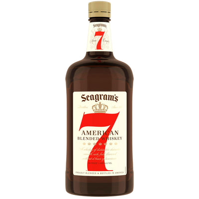 Seagram's 7 Whiskey 80 Proof Crown American Blended Whiskey Bottle (1.75 L)