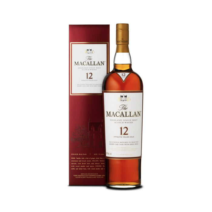 The Macallan 12 Year Old Highland Single Malt Scotch Whisky (750 ml)