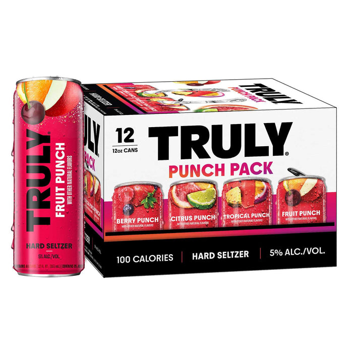 Truly Gluten Free Punch Hard Seltzer Cans Variety Pack (12 fl oz x 12 ct)