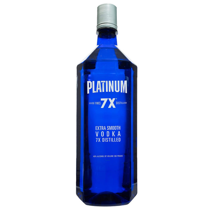 Platinum 7x Vodka 80 Proof Extra Smooth Vodka Bottle (1.75 L)