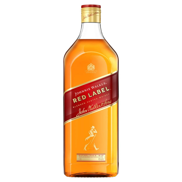 Johnnie Walker Red Label 80 Proof Blended Scotch Whisky Bottle (1.75 L)