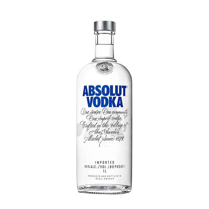 Absolut Vodka 80 Proof Original Vodka Bottle (1 L)