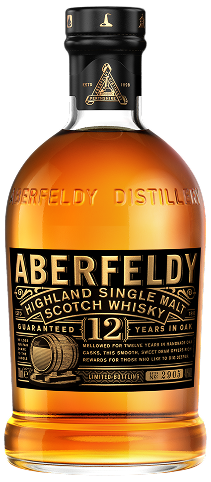 Aberfeldy 80 Proof Highland Single Malt 12 Year Scotch Whisky Bottle (750 ml)