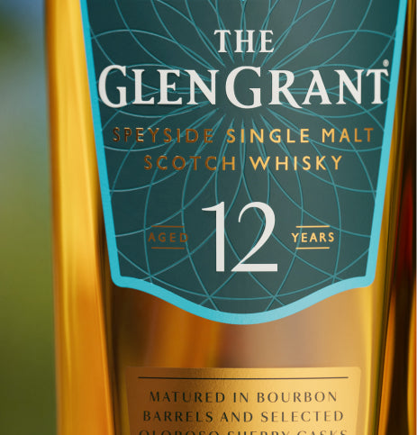 The Glen Grant 86 Proof Single Malt 12 Year Scotch Whisky Bottle (750 ml)