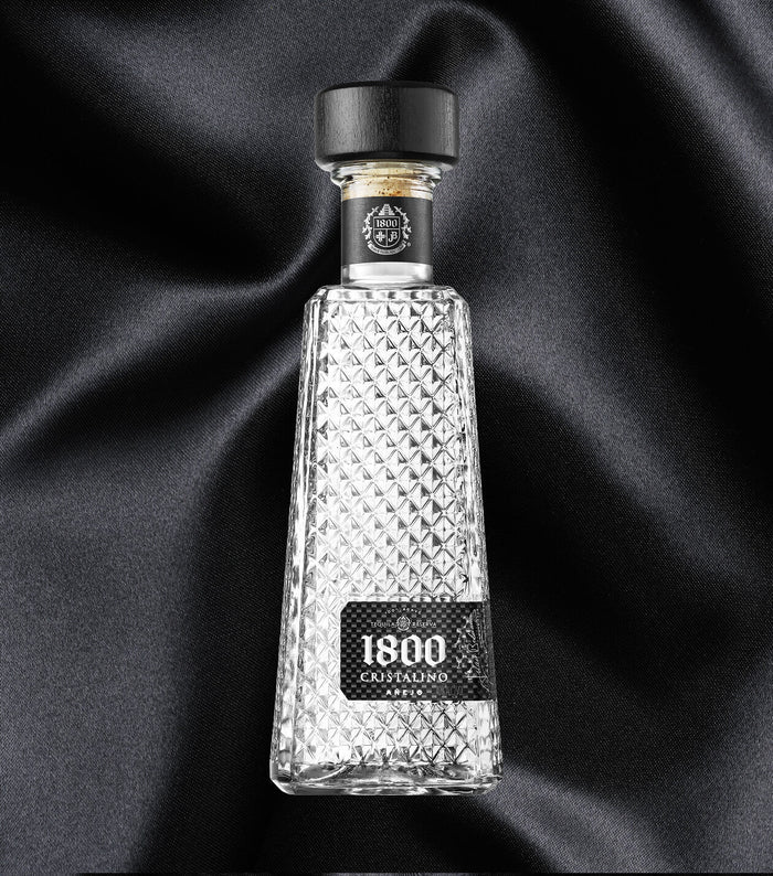 1800 80 Proof Cristalino Anejo Tequila Bottle (750 ml)