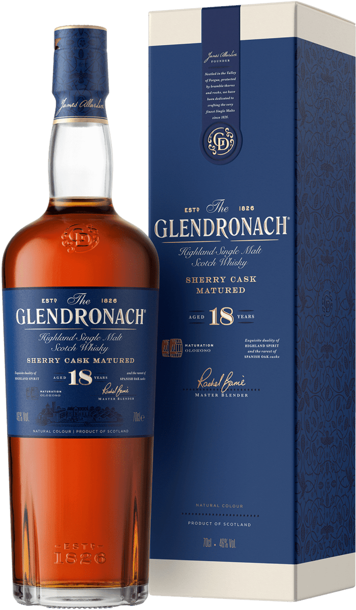 GlenDronach 92 Proof 18 Year Allardice Single Malt Scotch Whisky Bottle (750 ml)