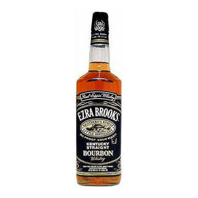 Ezra Brooks 90 Proof Kentucky Sour Mash Straight Bourbon Whiskey Bottle (750 ml)