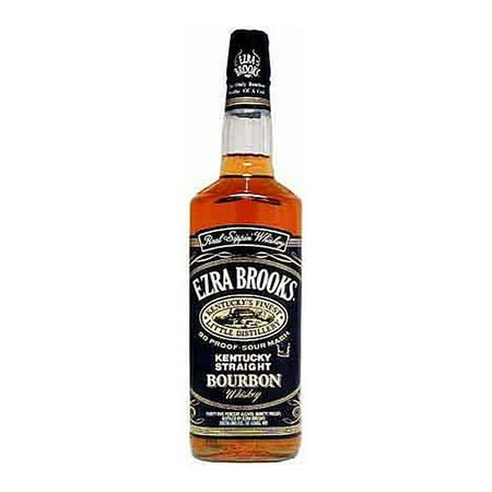 Ezra Brooks 90 Proof Kentucky Sour Mash Straight Bourbon Whiskey Bottle (750 ml)