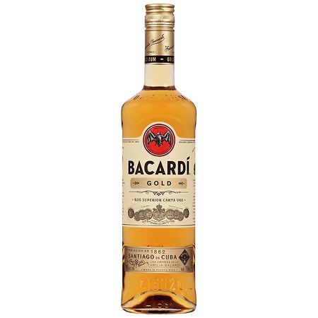 Bacardí Gluten Free 80 Proof Gold Rum Bottle (750 ml)