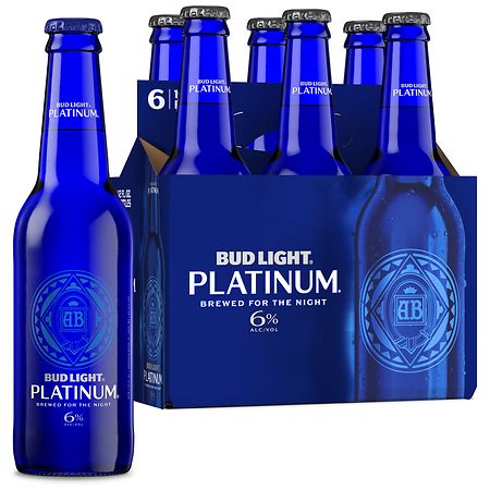 Bud Light Platinum Specialty American Lager Bottles (12 fl oz x 6 ct)