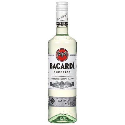 Bacardí Gluten Free 80 Proof Superior White Rum Bottle (750 ml)