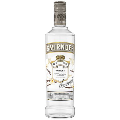 Smirnoff Vodka Gluten Free Vanilla Vodka Glass Bottle (750 ml)