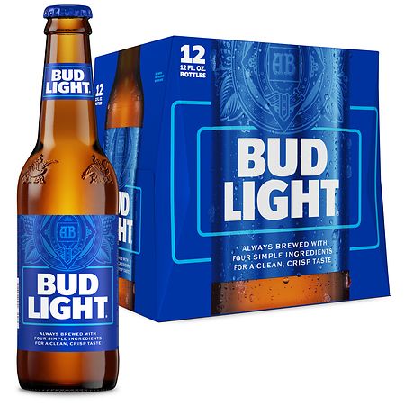 Bud Light Bottles (12 fl oz x 12 pk)
