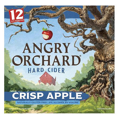 Angry Orchard Gluten Free Crisp Apple Spiked Hard Cider Bottles (12 fl oz x 12 ct)