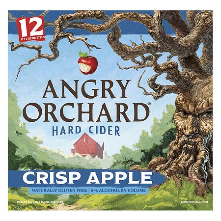 Angry Orchard Gluten Free Crisp Apple Spiked Hard Cider Bottles (12 fl oz x 12 ct)