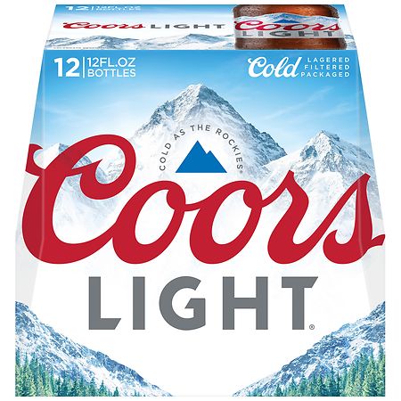 Coors Light American Lager Bottles (12 fl oz × 12 ct)