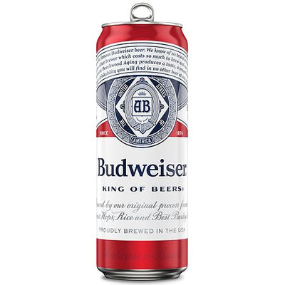 Budweiser American Lager Beer Can (25 fl oz)