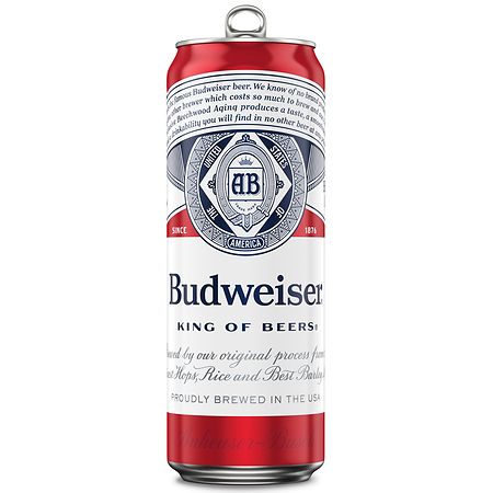 Budweiser American Lager Beer Can (25 fl oz)