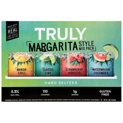 Truly Gluten Free Margarita Style Hard Seltzer Cans Variety Pack (12 fl oz x 12 ct)