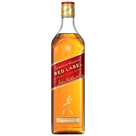Johnnie Walker Red Label 80 Proof Blended Scotch Whisky Bottle (750 ml)