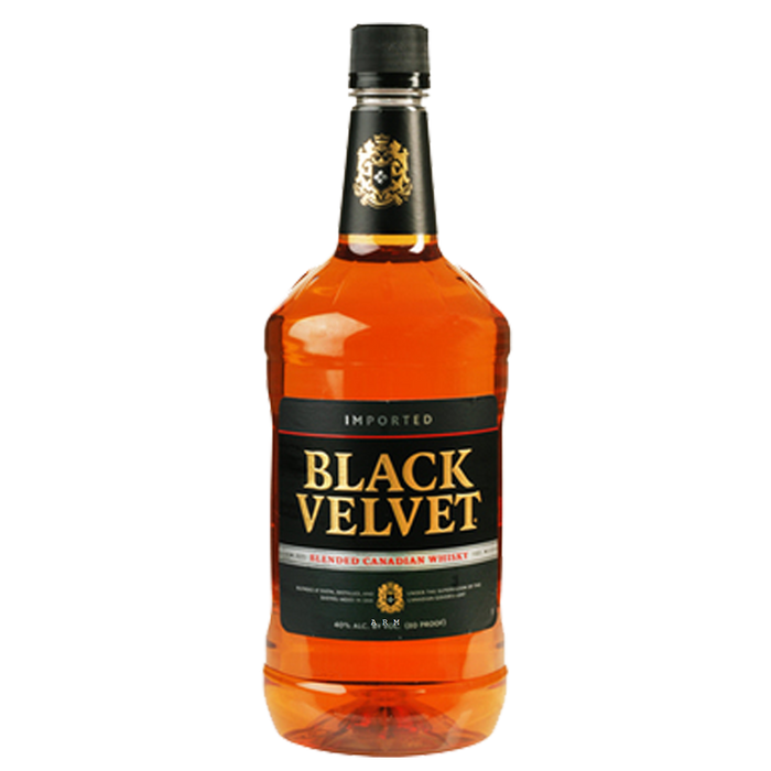 Black Velvet 80 Proof Blended Aged 3 Year Canadian Whisky Bottle (750 ml)
