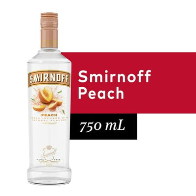 Smirnoff Vodka Gluten Free Peach Vodka Bottle (750 ml)