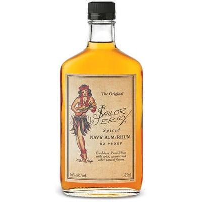Sailor Jerry 92 Proof Spiced Rum Bottle (375 ml)