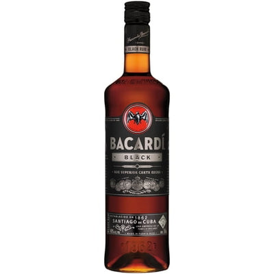 Bacardí Gluten Free 80 Proof Premium Black Rum Bottle (750 ml)