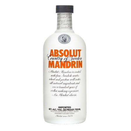 Absolut Vodka Mandarin 80 Proof Vodka Bottle (750 ml)
