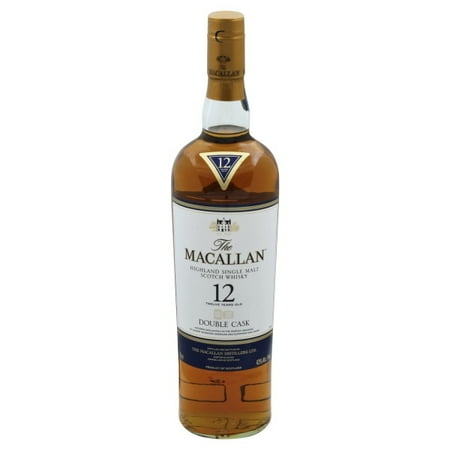 Macallan 86 Proof Double Cask Highland & Single Malt 12 Year Scotch Whisky Bottle (750 ml)