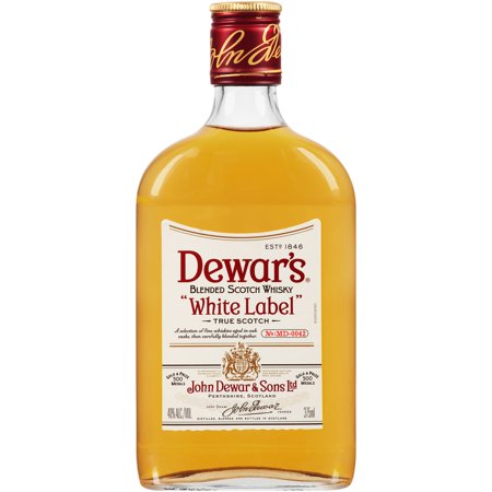 Dewar's 80 Proof White Label Blended Scotch Whisky Bottle (375 ml)