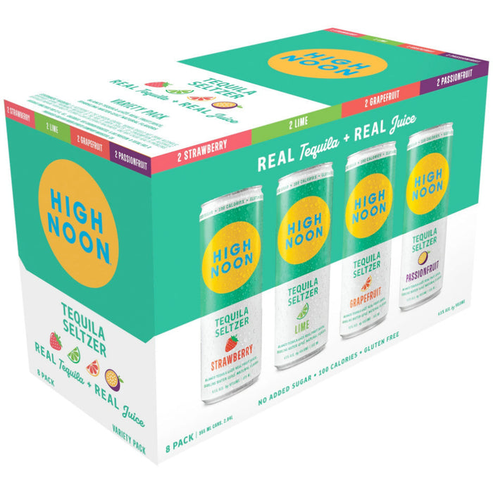 High Noon Gluten Free Tropical Vodka Seltzer Cans Variety Pack (12 fl oz x 8 ct)