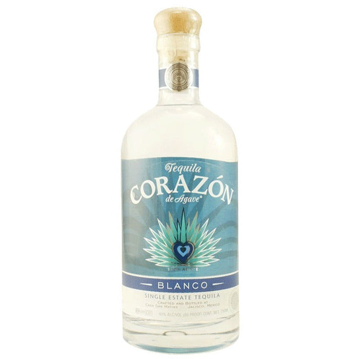 Corazon Tequila 80 Proof Single Estate Blanco Tequila Bottle (750 ml)