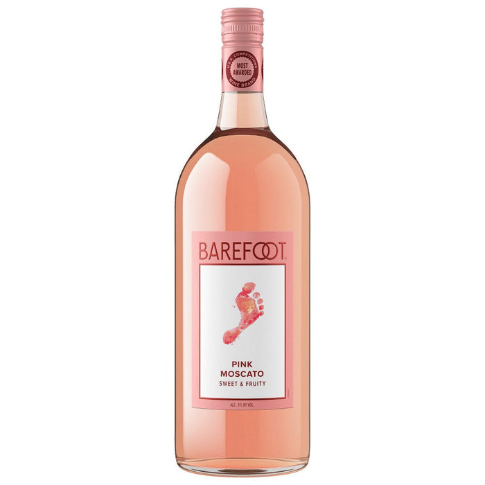 Barefoot Sweet & Fruity California Pink Moscato Bottle (1.5 L)