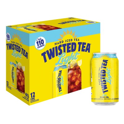 Twisted Tea Lemon Light Hard Iced Tea Cans (12 fl oz x 12 ct)