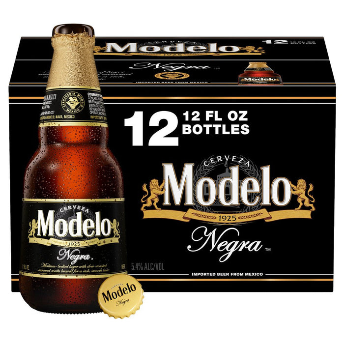 Negra Modelo Mexican Amber Lager Bottles (12 fl oz x 12 ct)