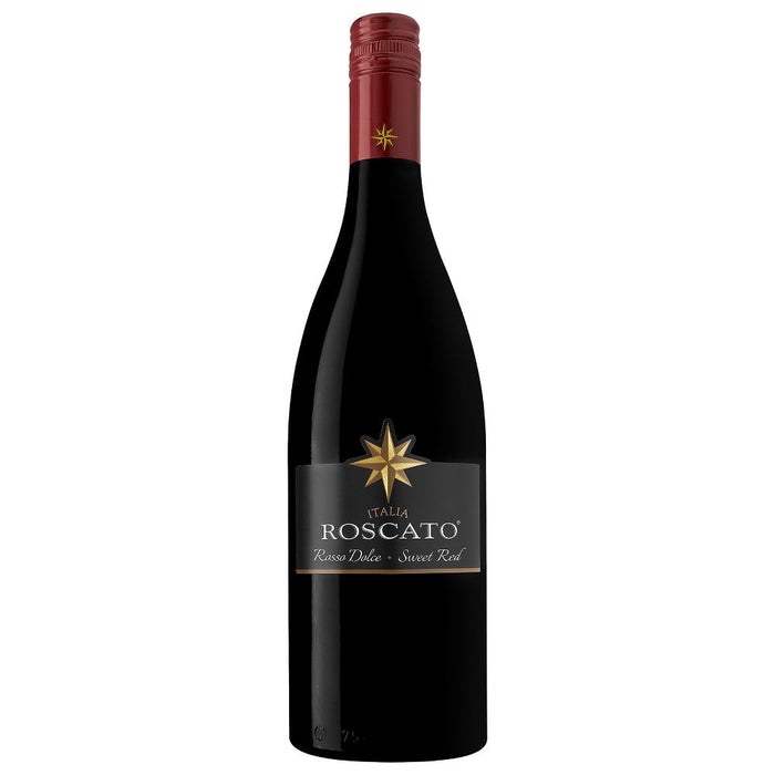 Roscato Sparkling Sweet Rosso Dolce Red Wine Bottle Italy (750 ml)