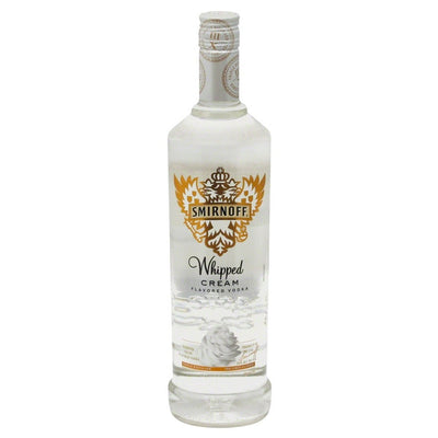 Smirnoff Vodka Gluten Free Whipped Cream Vodka Bottle (750 ml)