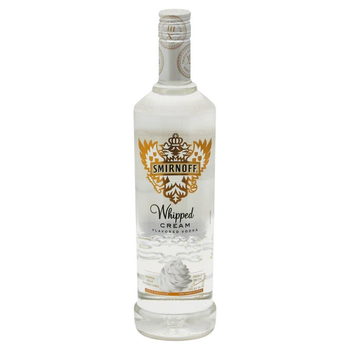 Smirnoff Vodka Gluten Free Whipped Cream Vodka Bottle (750 ml)