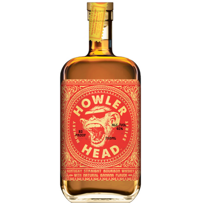 Howler Head Banana 80 Proof Kentucky Straight Bourbon Whiskey Bottle (750 ml)