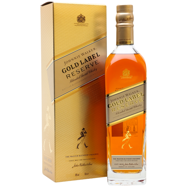 Johnnie Walker Gold Label Reserve 80 Proof Blended Scotch Whiskey Bottle (750 ml)
