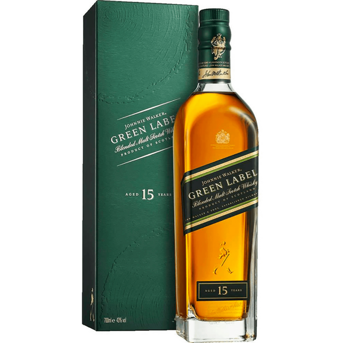 Johnnie Walker 96 Proof Green Label Blended Malt 15 Year Scotch Whisky Bottle (750 ml)