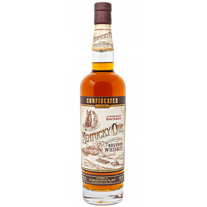 Kentucky Owl 96.4 Proof Confiscated Bourbon Whiskey Bottle (750 ml)